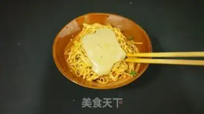 Make Hot dry noodles step 8