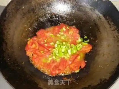 Make Potato pepper fried eggs step 6
