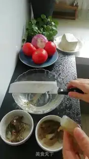 Make Shrimp tofu pot step 0