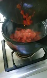 Make Shrimp tofu pot step 8