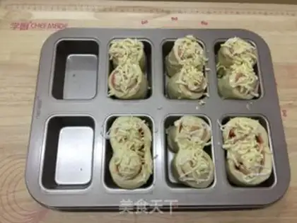 Make Cheese ham bread step 13