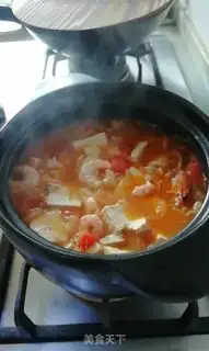 Make Shrimp tofu pot step 12
