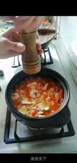 Make Shrimp tofu pot step 13