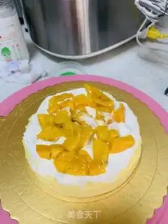 Make Mango cake step 1