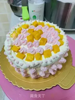 Make Mango cake step 3