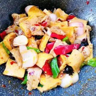 Make A dry pot with tofu step 10