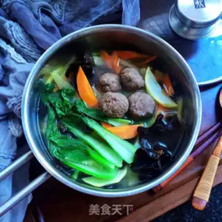 Make Vegetable soup for beefballs step 9