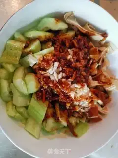 Make Dry tofu cucumber step 5