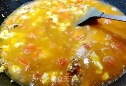 Make Tomato egg noodles step 7
