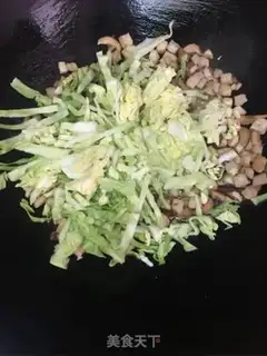 Make Meatloaf mushroom fried rice step 7