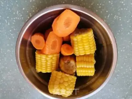 Make Corn steak soup step 2