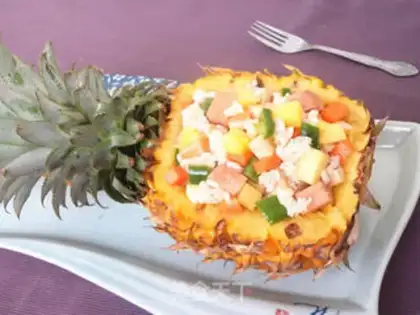 Make Pineapple rice step 12