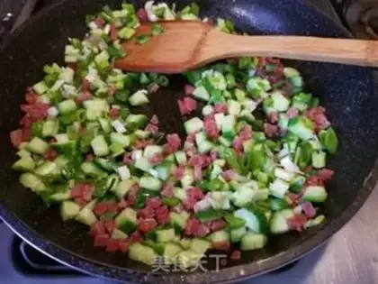 Make cucumber cucumber salami step 6
