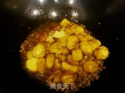 Make Red burning Japanese tofu step 5