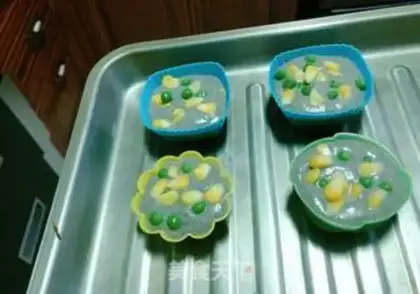 Make Corn bean black rice cake step 17
