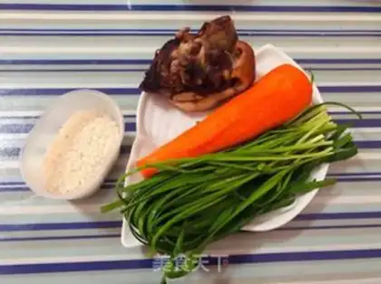 Make Porridge of pork-head broccoli step 0