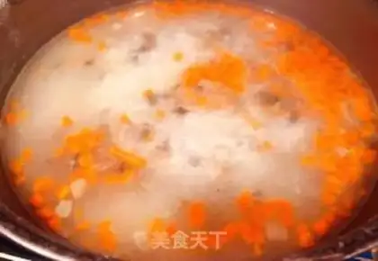 Make Porridge of pork-head broccoli step 7
