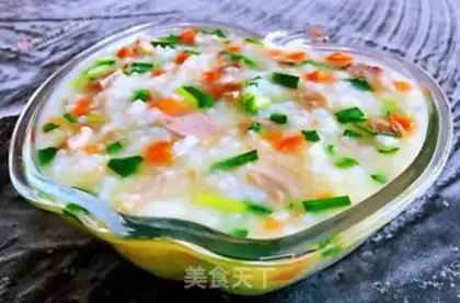 Make Porridge of pork-head broccoli step 10