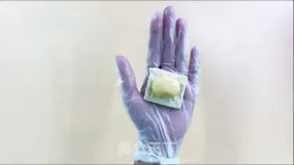 Make A salted egg, a cow roller step 3