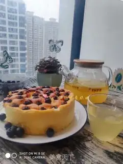 Make Blueberry yogurt cake step 10