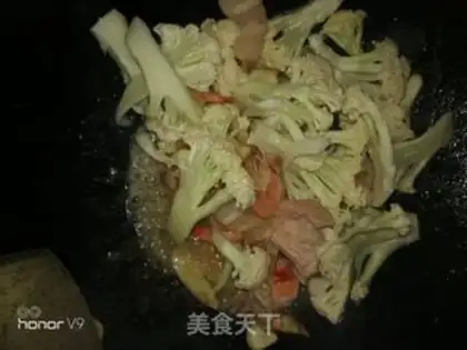 Make Five flowers, shrimp, tofu step 5