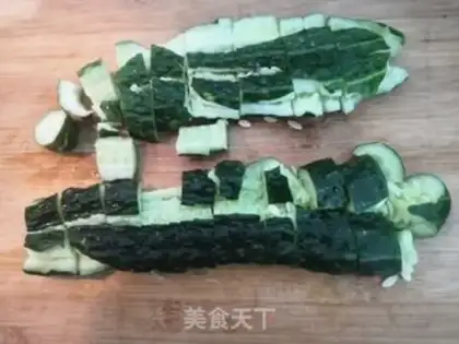 Make Frozen cucumber step 2