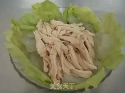 Make Spicy chicken silk step 6
