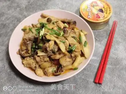 Make A green ginger mushroom beer and chicken step 13