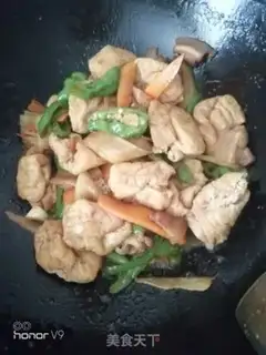 Make Go back to the pot and fry the tofu step 7