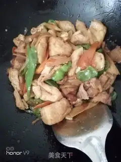 Make Go back to the pot and fry the tofu step 9