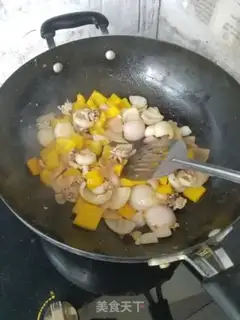 Make Sweet peppers and ink fish step 4