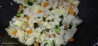 Make Pineapple fried rice - parrot version step 11