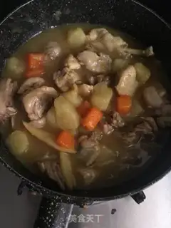 Make Curry potato chicken step 8