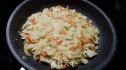 Make Coconut omelet step 4
