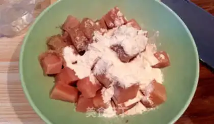 Make A simple version of chicken and rice step 1