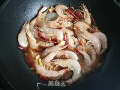 Make Beer spicy shrimp step 5