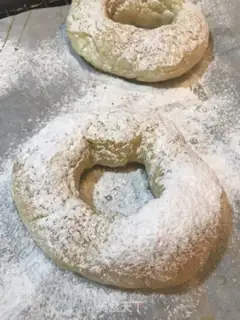 Make Snowflake bagels step 16