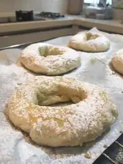 Make Snowflake bagels step 17