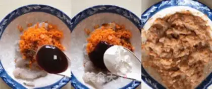 Make Shrimp balls step 2