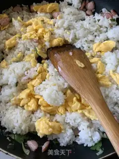 Make Egg fried rice step 2