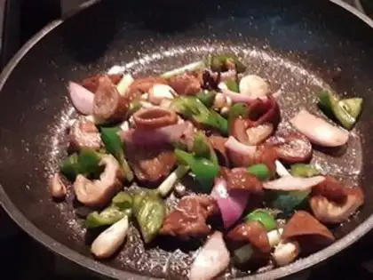 Make Dry pan fatty step 4