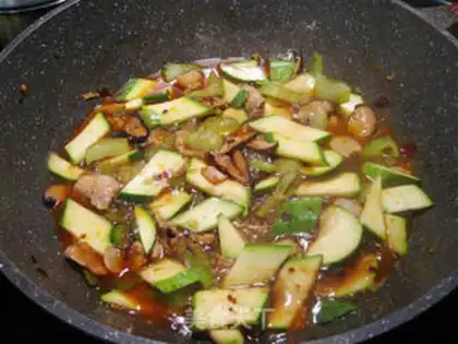 Make Spicy vegetables for roasted fish step 9