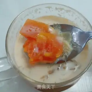 Make A melon milk step 4