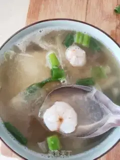 Make Pork shrimp and rice soup step 8