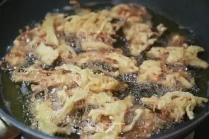 Make Soft-fried golden mushrooms step 6