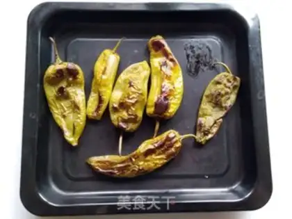 Make Cream peppers and eggs step 2