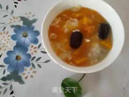 Make Red-tree pumpkin porridge step 6