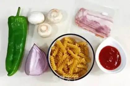 Make Bacon pasta step 0