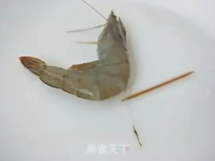 Make Garlic fan steamed shrimp step 3