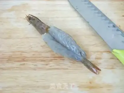 Make Garlic fan steamed shrimp step 4